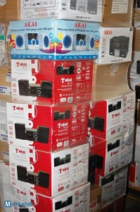 wholesale pallets of akai and tokai electronics